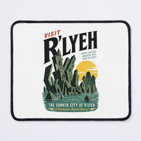 Item preview, Visit Rlyeh Sunken City Ancient Wonders Destination Beyond Reason designed and sold by Fenay Designs.
