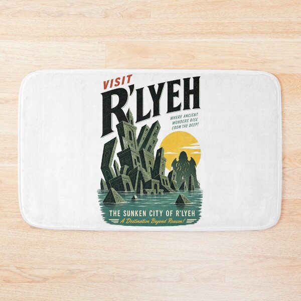 Item preview, Visit Rlyeh Sunken City Ancient Wonders Destination Beyond Reason designed and sold by Fenay Designs.