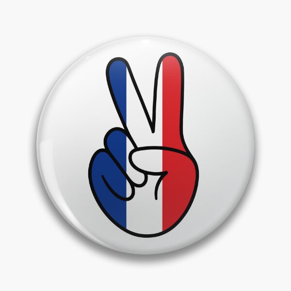 Item preview, France Flag Peace Hand Sign designed and sold by teeperfect.