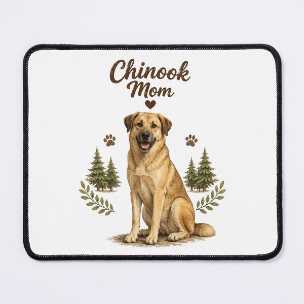 Item preview, Chinook Mom Cute Chinook Dog Lover Vintage Watercolor Design designed and sold by FurAndFlaireg.