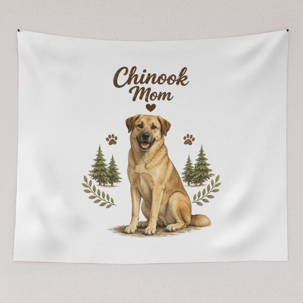 Item preview, Chinook Mom Cute Chinook Dog Lover Vintage Watercolor Design designed and sold by FurAndFlaireg.