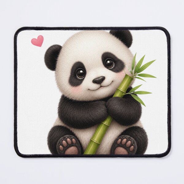 Item preview, Cute Baby Panda Hugging Bamboo Sticker designed and sold by AanviPatel.