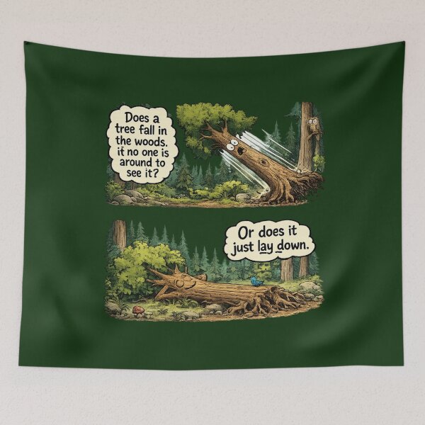 Item preview, Tree fall in the woods designed and sold by LaffinLair.