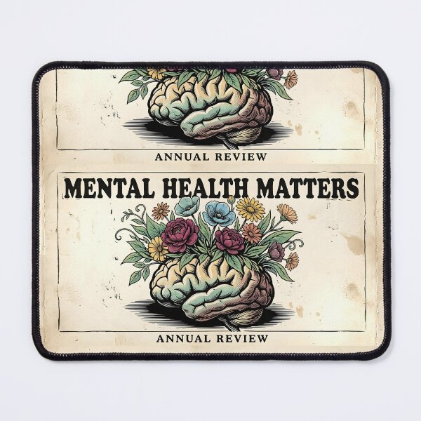 Item preview, Mental Health Matters Vintage Art Print | Retro Editorial Brain Flowerpot Poster | Growth and Healing Conceptual Illustration designed and sold by SergioMiklos.