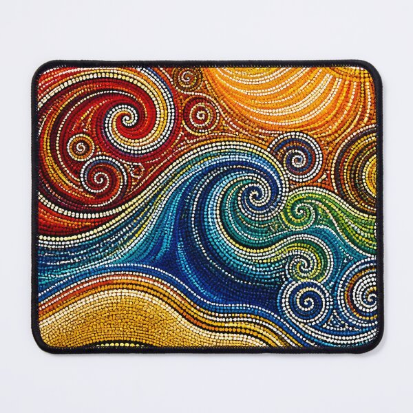 Item preview, Aboriginal Inspired Dot Art - Solar Sun Waves Pattern designed and sold by GrinGalore.