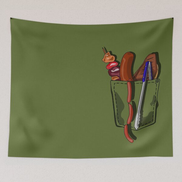 Item preview, Pocket BBQ | Grill Master Pocket Design designed and sold by Fun Funky Designs.