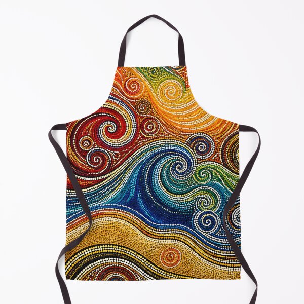 Item preview, Aboriginal Inspired Dot Art - Solar Sun Waves Pattern designed and sold by GrinGalore.