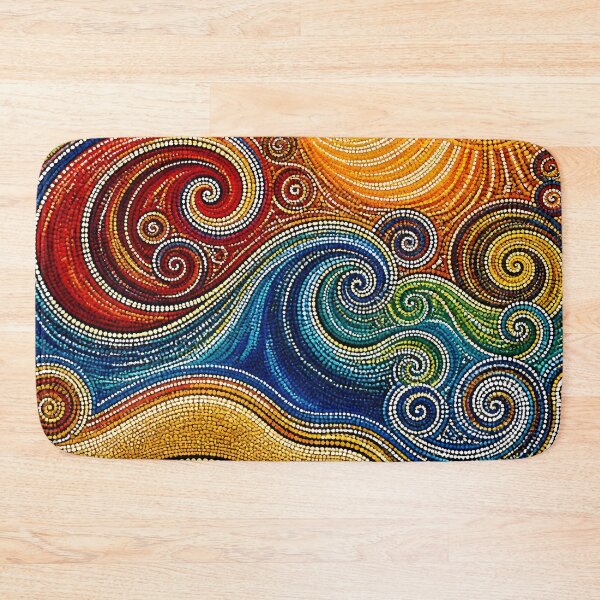 Item preview, Aboriginal Inspired Dot Art -  Solar Sun Waves Pattern designed and sold by GrinGalore.
