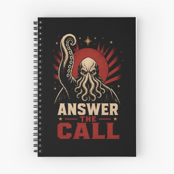 Item preview, Answer The Call Cthulhu Propaganda Red Sunburst Star designed and sold by Fenay Designs.
