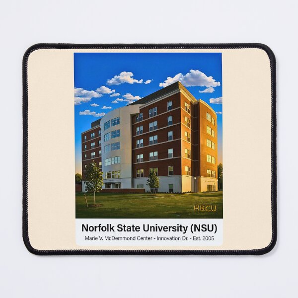 Item preview, Marie V McDemmond Center Norfolk State University Illustration designed and sold by EvergreenPark - Tee Studio.