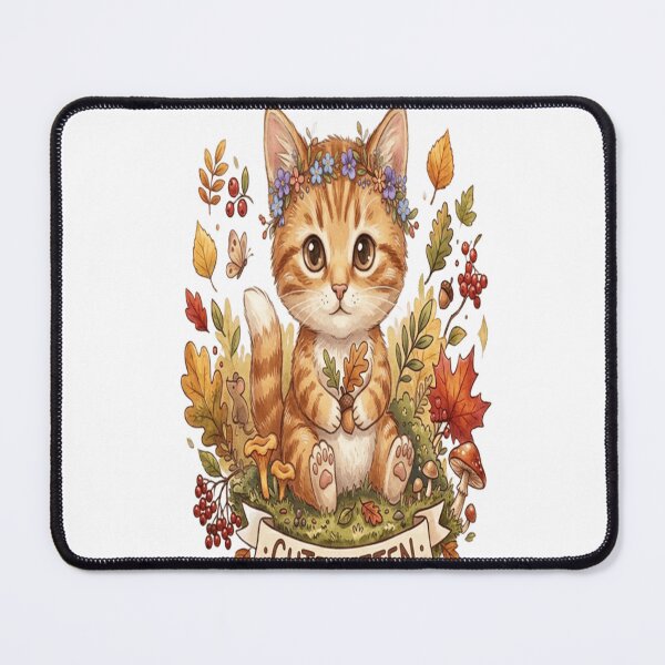 Item preview, Cute Kitten - Cozy Forrest Explorers Club designed and sold by AanviPatel.