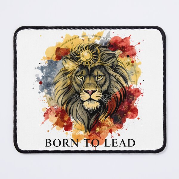Item preview, Neon Leo Lion Zodiac Wheel Pink Blue Glow Art designed and sold by Zodiac Celestial Art.