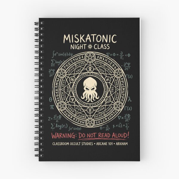 Item preview, Miskatonic Night Class Warning Do Not Read Aloud Occult Studies designed and sold by Fenay Designs.