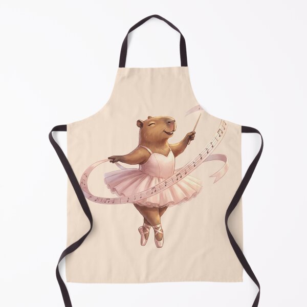 Item preview, Musical Capybara Ballerina in Pink Tutu designed and sold by MythicCotton.