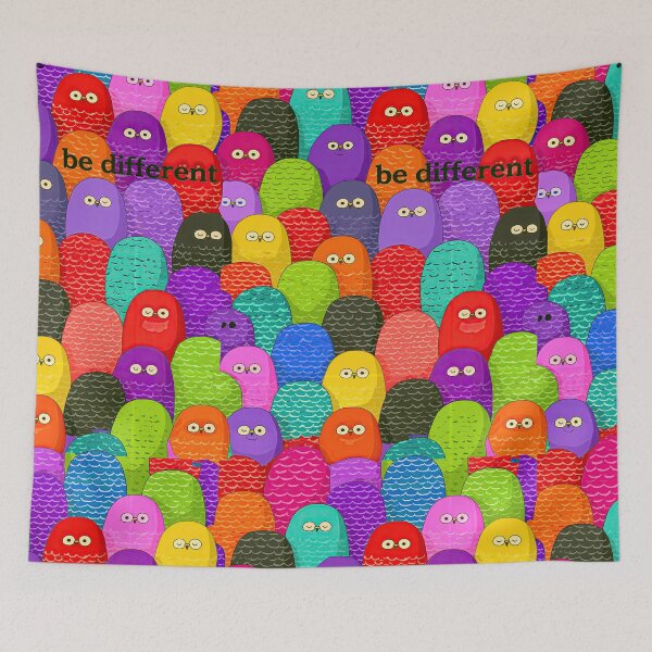 Item preview, Candy Colored Monster Be Different Art designed and sold by Piotrek0001.