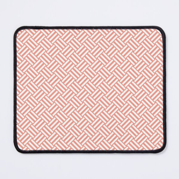 Item preview, Coral and White basket weave designed and sold by pattern-archive.