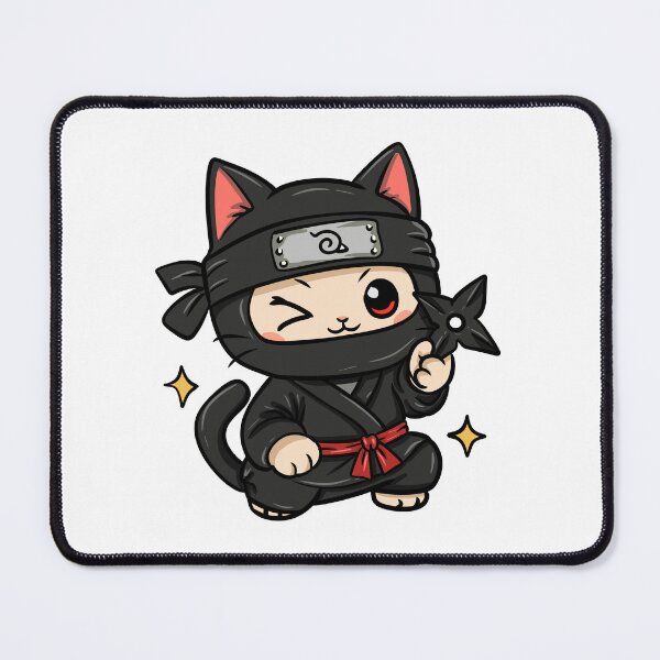 Item preview, Cute Ninja Cat Kawaii Japanese Anime Style designed and sold by Dospart.