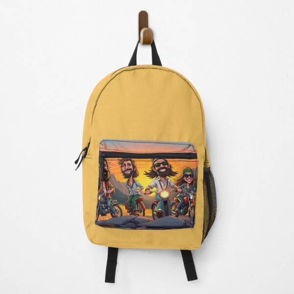 Item preview, Mountain Sunset Riders – Modern Caricature Art Style designed and sold by FotoworldEdel.