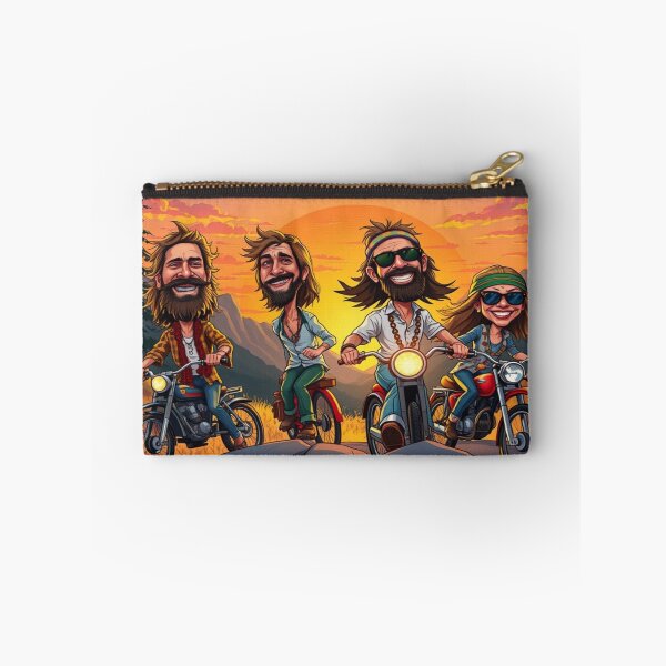 Item preview, Mountain Sunset Riders – Modern Caricature Art Style designed and sold by FotoworldEdel.