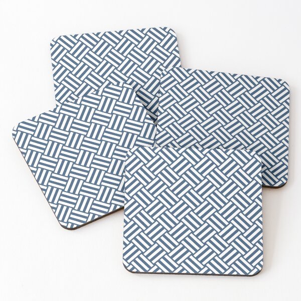 Item preview, Denim and White basket weave designed and sold by pattern-archive.