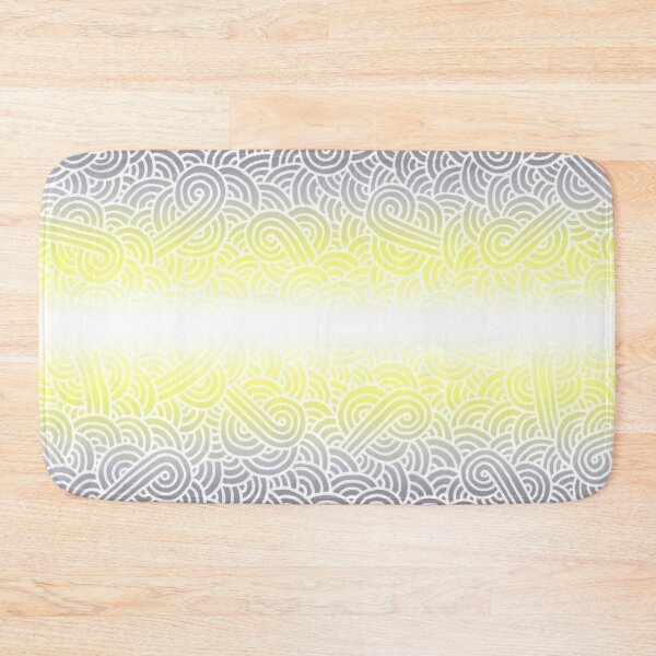 Item preview, Ombré demigender colours and white swirls doodles designed and sold by savousepate.