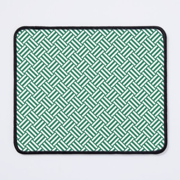 Item preview, Green and White basket weave designed and sold by pattern-archive.