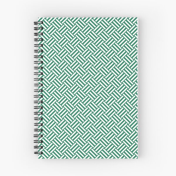 Item preview, Green and White basket weave designed and sold by pattern-archive.