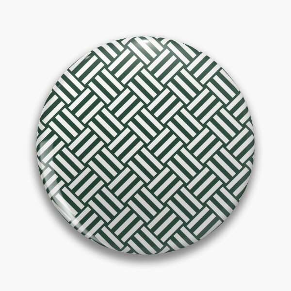 Item preview, Forest Green and White basket weave designed and sold by pattern-archive.