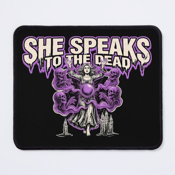 Item preview, She Speaks to the Dead, Medium Ghost Occult Vintage Horror designed and sold by CryptReel.