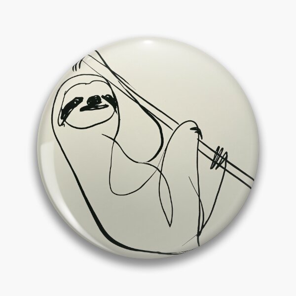 Item preview, Minimalistic Sloth on a Branch designed and sold by lautir.