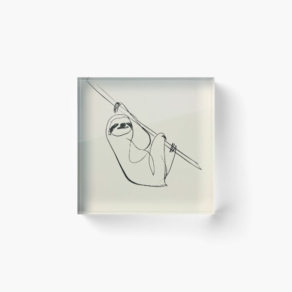 Item preview, Minimalistic Sloth on a Branch designed and sold by lautir.