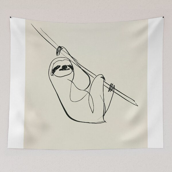Item preview, Minimalistic Sloth on a Branch designed and sold by lautir.