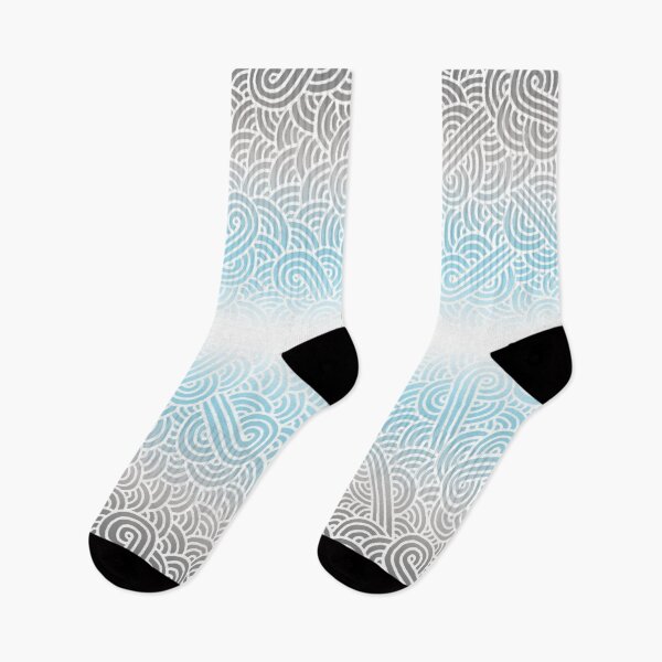 Item preview, Ombré demiboy colours and white swirls doodles designed and sold by savousepate.