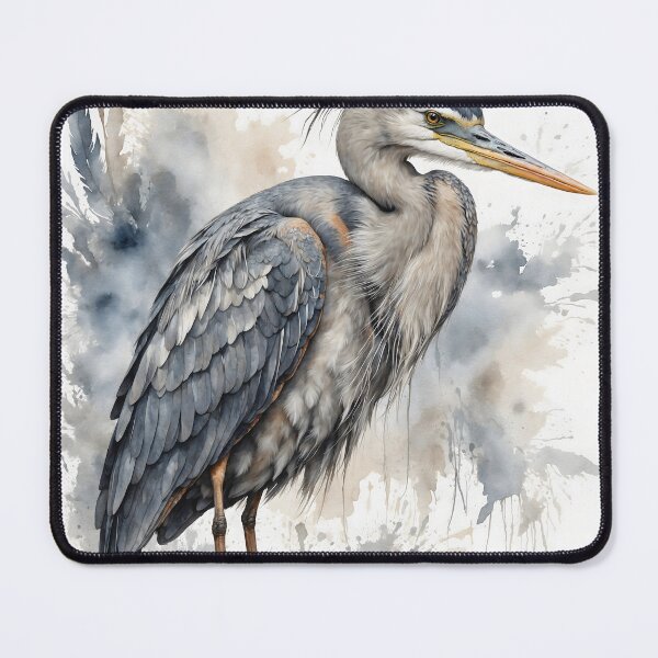 Item preview, Blue Heron Watercolor Art — Wildlife Print designed and sold by RawNaturePrints.