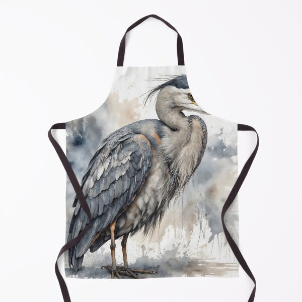 Item preview, Blue Heron Watercolor Art — Wildlife Print designed and sold by RawNaturePrints.