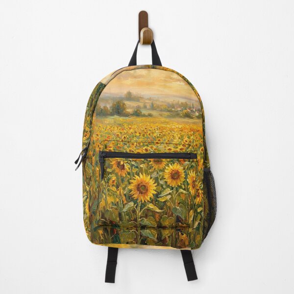 Item preview, field of sunflowers under golden light designed and sold by randyknudsen.