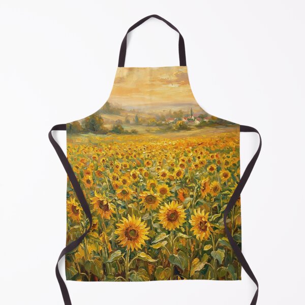 Item preview, field of sunflowers under golden light designed and sold by randyknudsen.