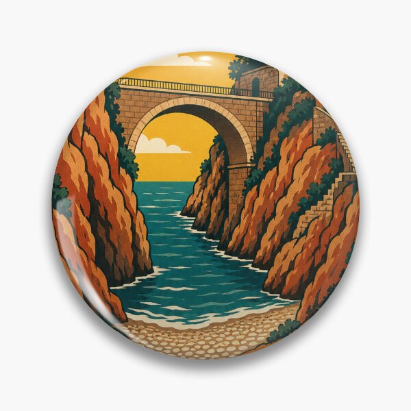 Item preview, Furore Italy Travel Souvenir - Retro Illustration designed and sold by VisualArtsOasis.