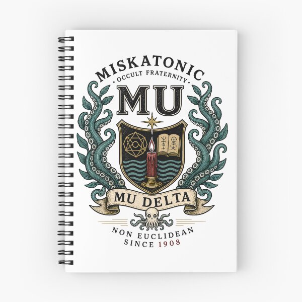 Item preview, Miskatonic Occult Fraternity Mu Delta Non Euclidean Crest designed and sold by Fenay Designs.