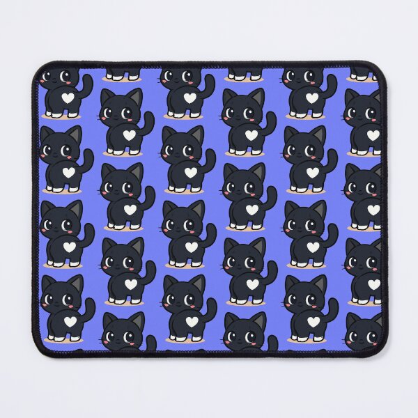 Item preview, Cute Black Cat with Heart Waving Kawaii Design designed and sold by NovaCraft.