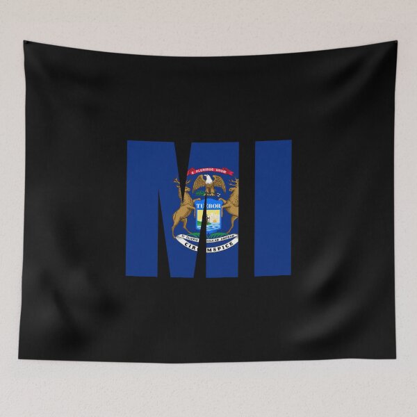 Item preview, Michigan Flag Initials MI designed and sold by shitpostee.