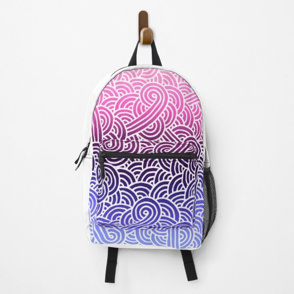 Item preview, Ombré omnisexual colours and white swirls doodles designed and sold by savousepate.