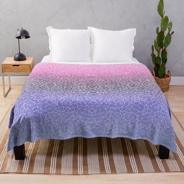 Item preview, Ombré omnisexual colours and white swirls doodles designed and sold by savousepate.