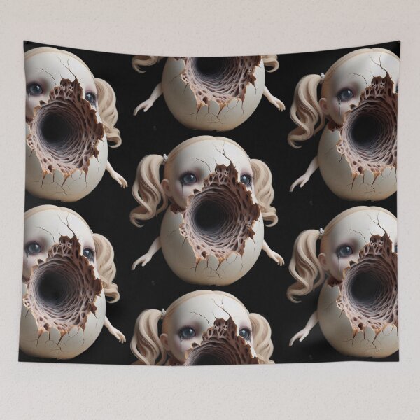 Item preview, The Void Within – Uncanny Doll Head Abyss Portal designed and sold by LujziWorld.