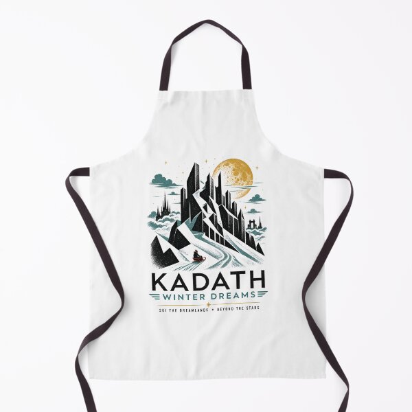 Item preview, Kadath Winter Dreams Ski The Dreamlands Cthulhu Lovecraft Retro Poster designed and sold by Fenay Designs.