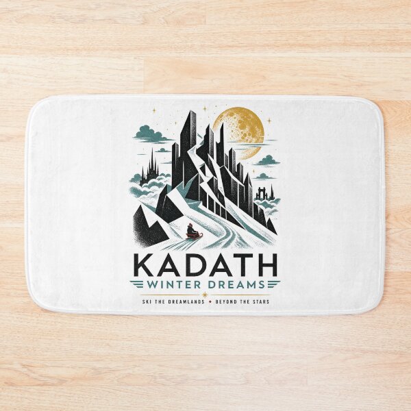 Item preview, Kadath Winter Dreams Ski The Dreamlands Cthulhu Lovecraft Retro Poster designed and sold by Fenay Designs.