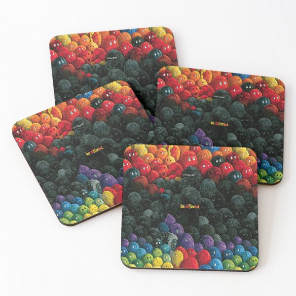 Item preview, Rainbow Monster Pile Be Different Art designed and sold by Piotrek0001.