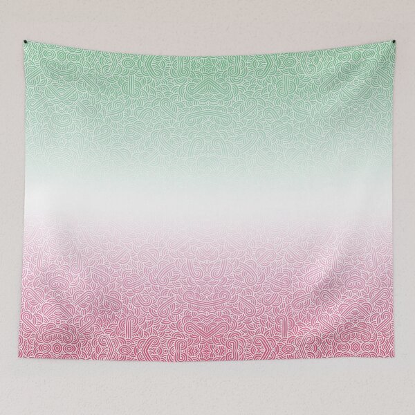 Item preview, Ombré abrosexual colours swirls doodles designed and sold by savousepate.
