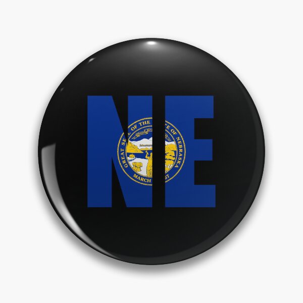 Item preview, Nebraska Flag Initials NE designed and sold by shitpostee.