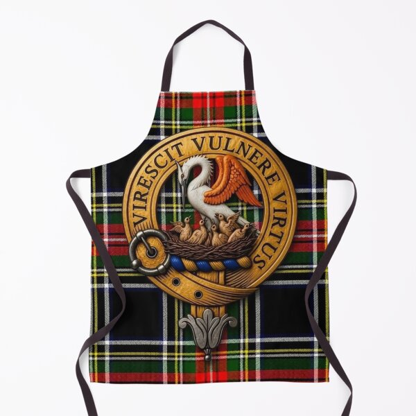 Item preview, Stewart Crest 3D and Black Tartan designed and sold by Kirrindy Designs.